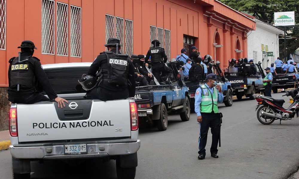 Asedio policial en la Diócesis de Matagalpa, en 2022. FOTO ARCHIVO